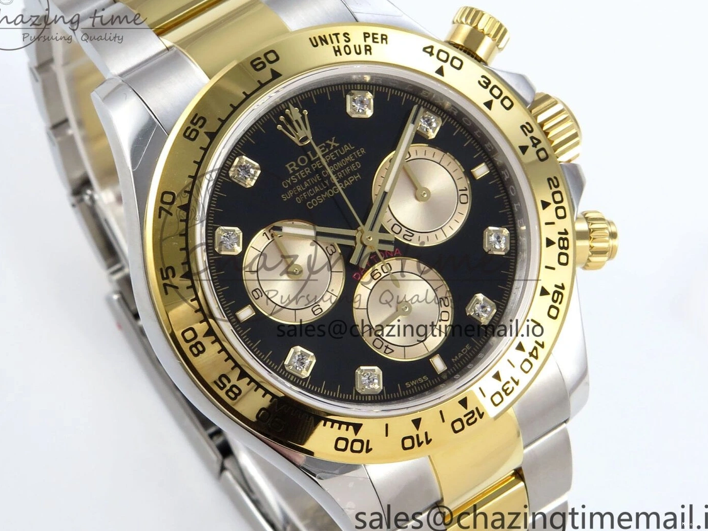 MiroTime 0128 Daytona 126503 QF 1:1 Best Edition Black YG Dial on SS YG Braclet SH4131 V Colorful 719